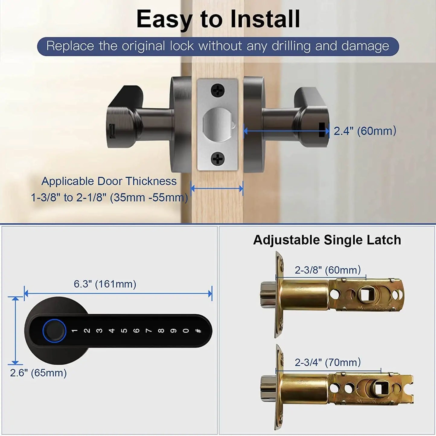 SecureTouch Fingerprint Door Lock